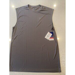 Champion Men's Tank Top LT Large Tall Stone‎ Gray Wicking Sport Muscle Shirt NWT